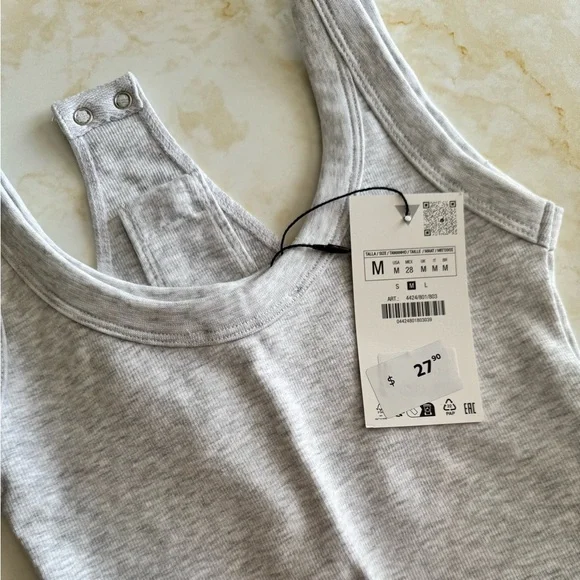 ZARA Ribbed Bodysuit - Picture 8 of 11